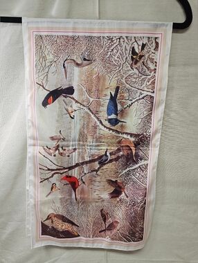 1979 Vintage National Wildlife Federation Bird Print Scarf